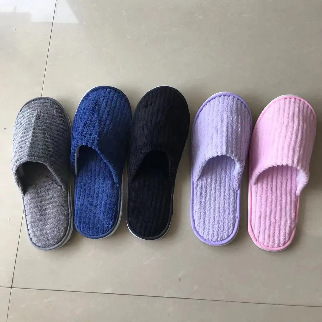 Comfortable Disposable Cotton Slippers | Hotel & Home Use
