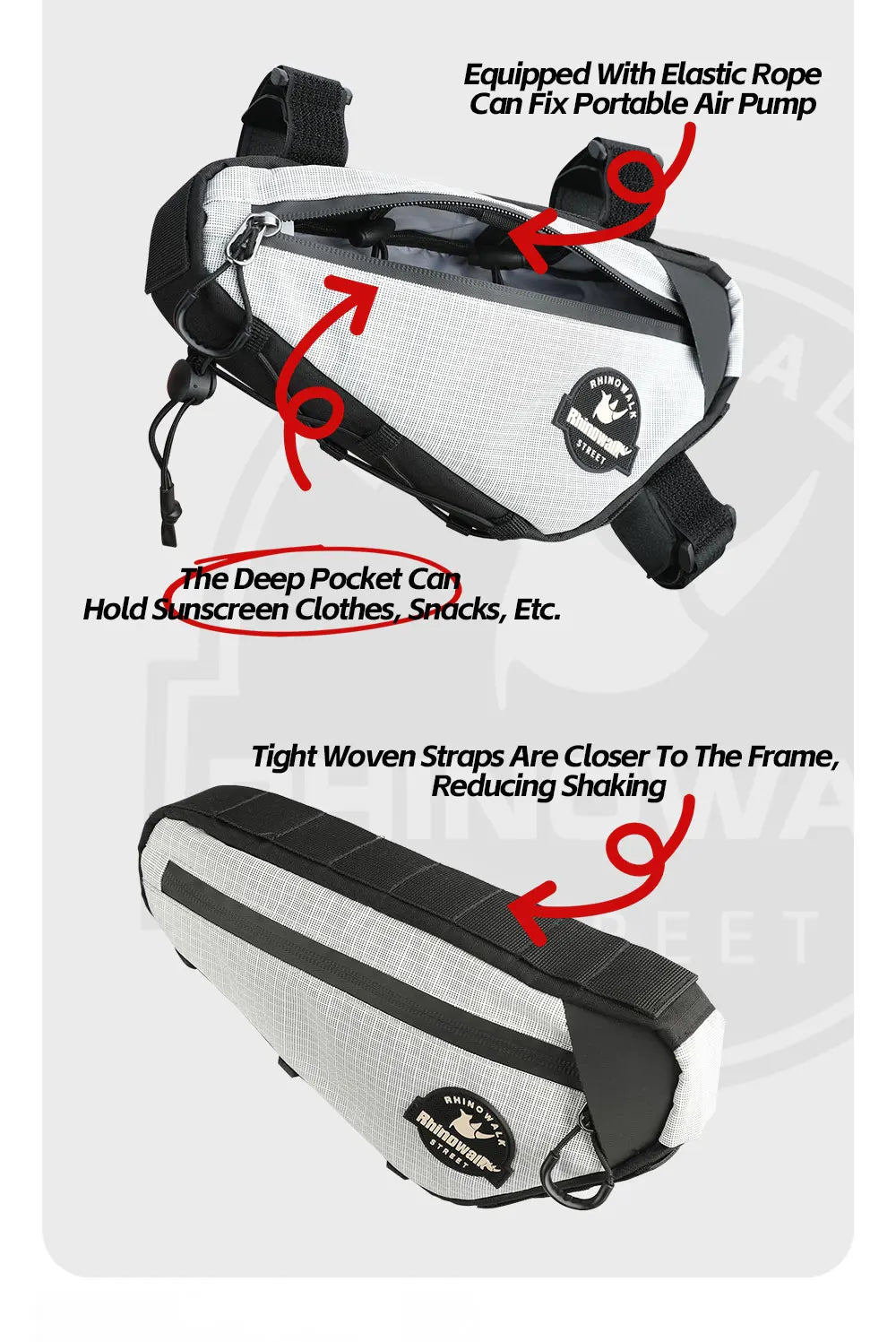 Large Capacity Bicycle Hanging Bags | Triangle Crossbody Cycling Bag