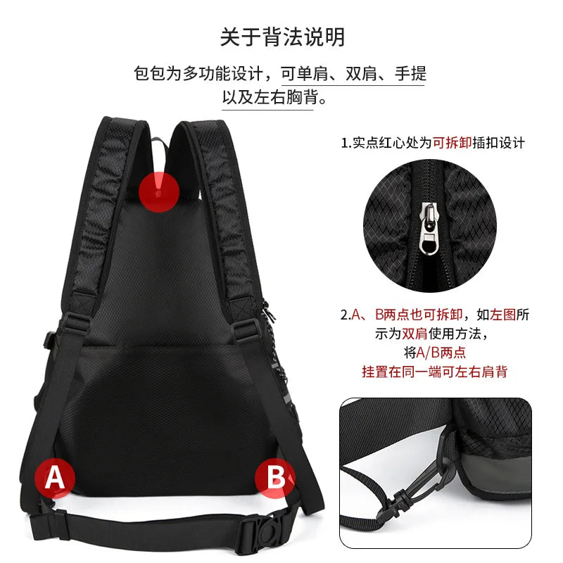 Men's Waterproof Large Capacity Crossbody Chest Bag | Fashionable & Functional
