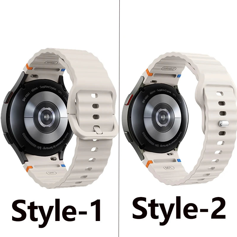 Comfort Silicone Sport Replacement Band for Smartwatches