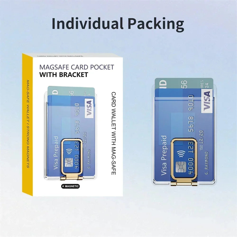 Magnetic Phone Card Holder & Stand | Dual Functionality for iPhone