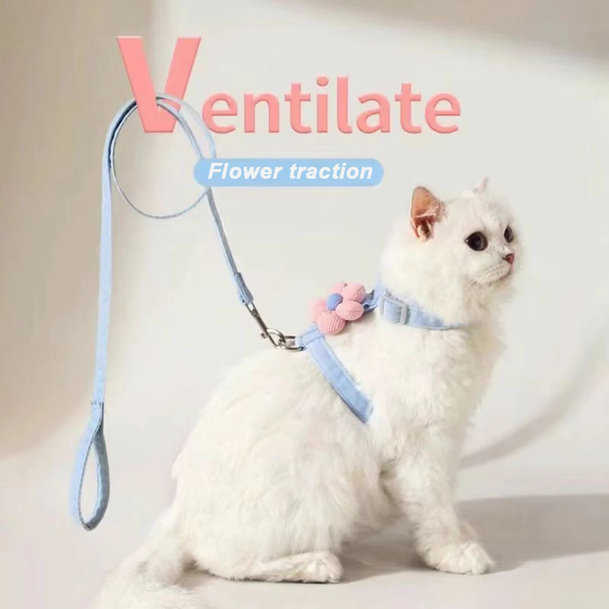 Adjustable Cat Harness and Leash Set | Perfect for Small Dogs & Cats