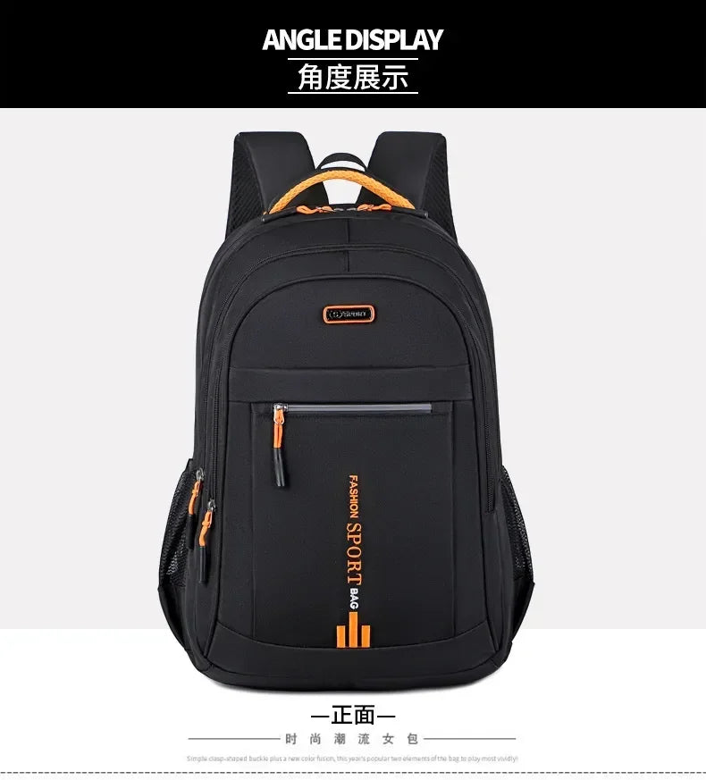 Men's Oxford Waterproof Backpack | Stylish School & Travel Bag