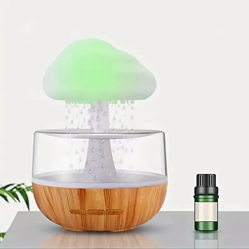Ultrasonic Colorful Aromatherapy Humidifier | Cloud Rain Diffuser