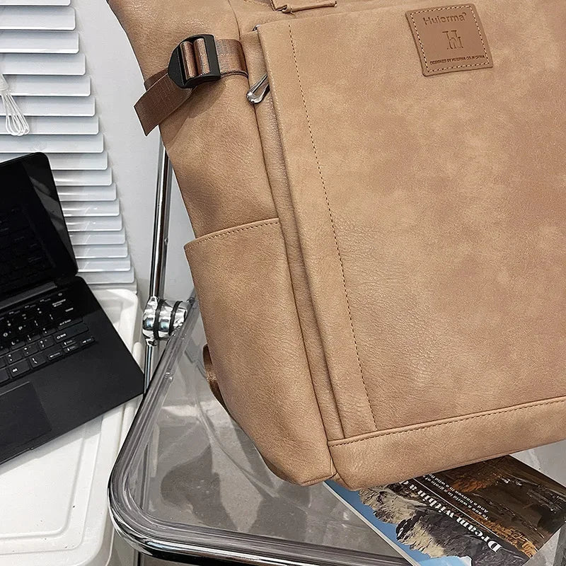 Stylish PU Leather Women's Backpack | Spacious Travel Companion