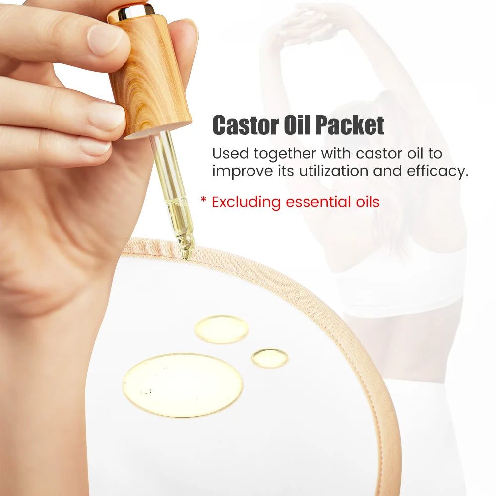 Organic Castor Oil Pack for Natural Joint Relief | Versatile Body Wraps