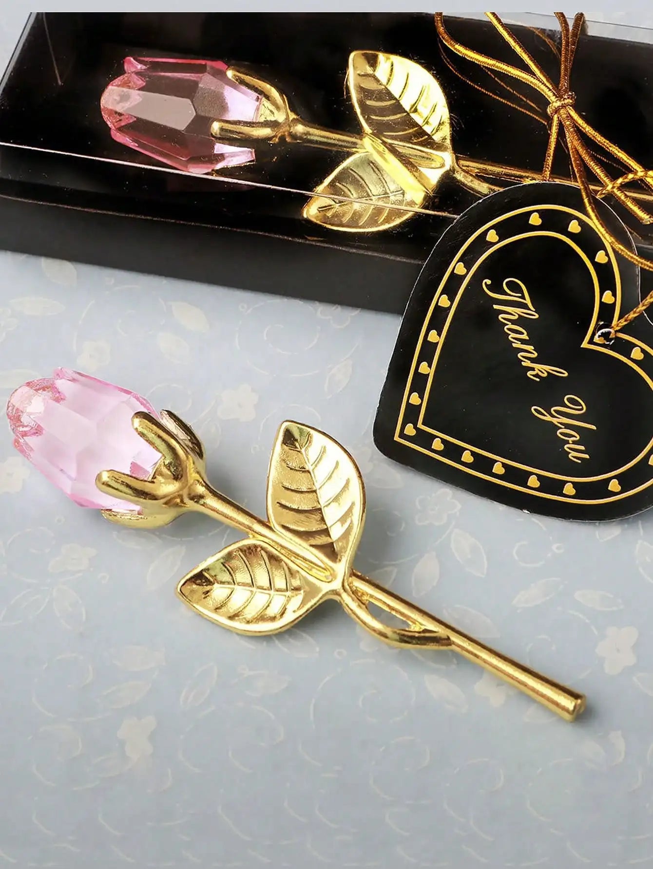 Artificial Glass Rose Crystal Flower | Elegant Party Gift