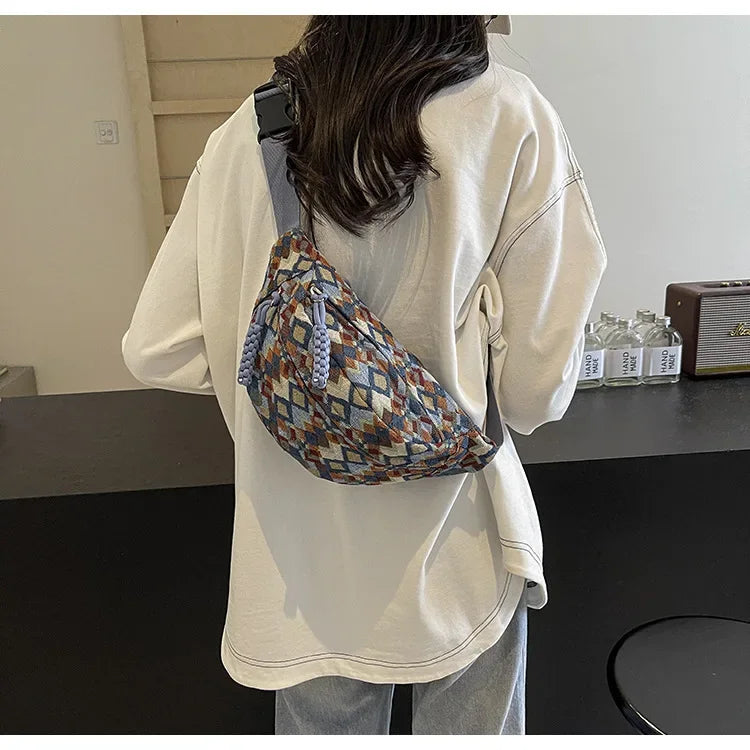 Stylish Corduroy Belt Bag for Women | Versatile Fanny Pack