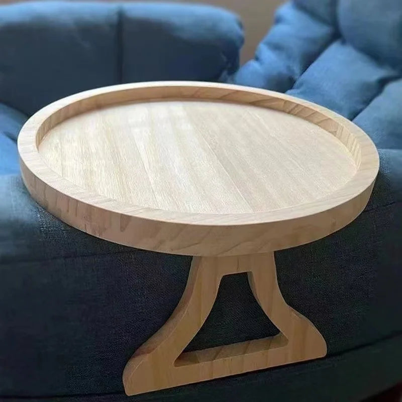 Bandeja Plegable de Madera para Reposabrazos de Sofá – Perfecta para Bebidas y Aperitivos