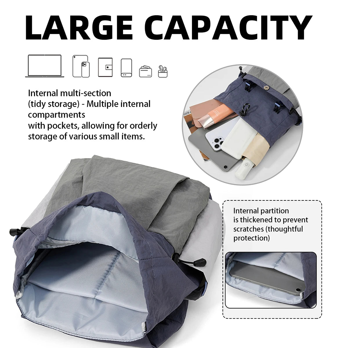 Large-Capacity Hiking Backpack | Lightweight Outdoor Travel Bag