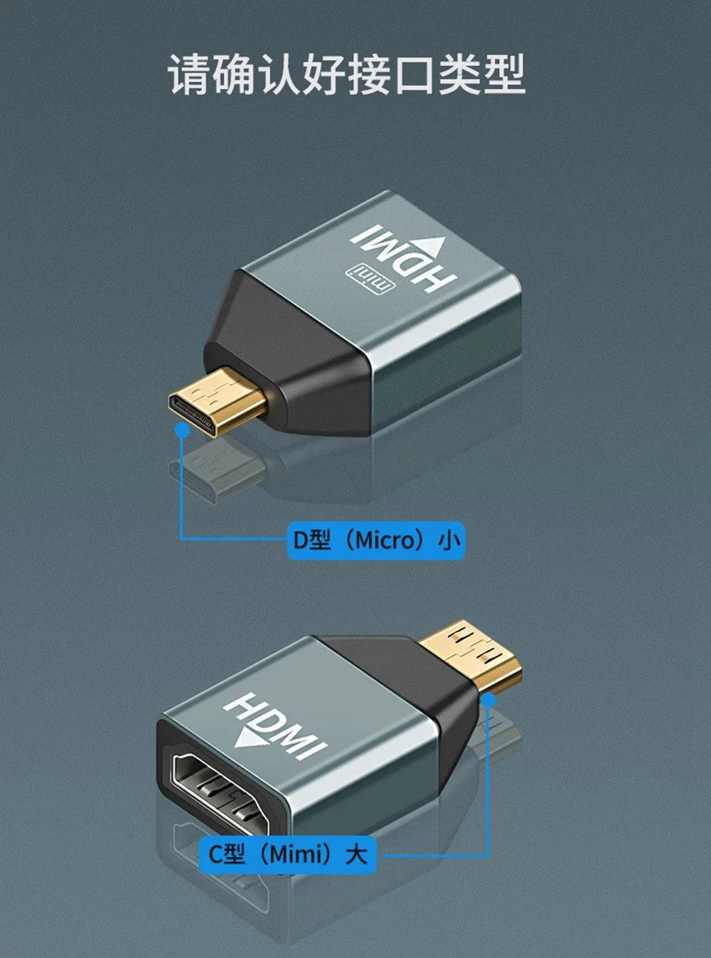 4K Mini Micro HDMI Adapter for High-Quality Audio & Video