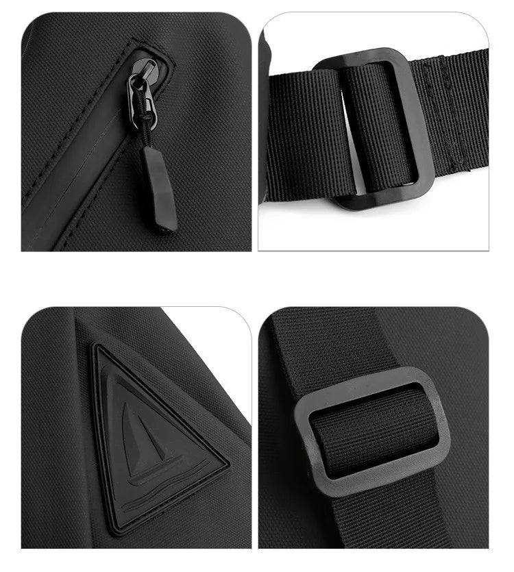Small Sling Chest Bag for Men | Anti-Theft Mini Travel Shoulder Bag