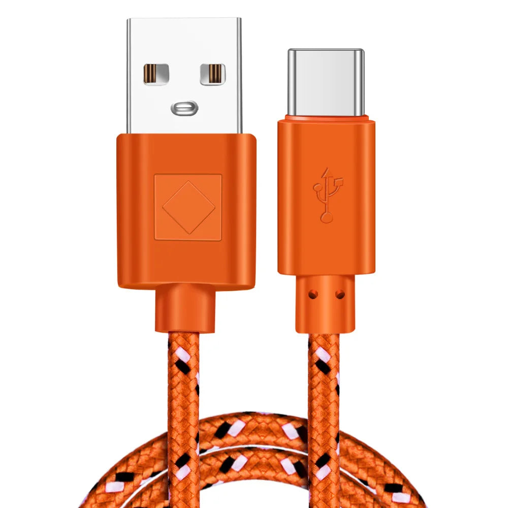 Nylon Braided USB Type C Cable | Fast Charging & Data Sync