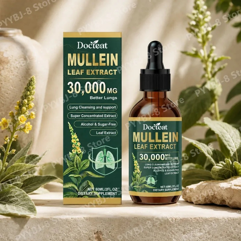 Mullein Liquid Drops for Respiratory Health | 60ml Bottle