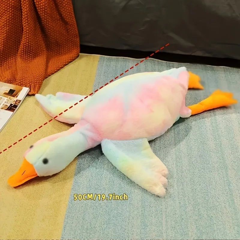 Colorful Soft Duck Plush Toy for Pets | Anxiety-Relieving Buddy
