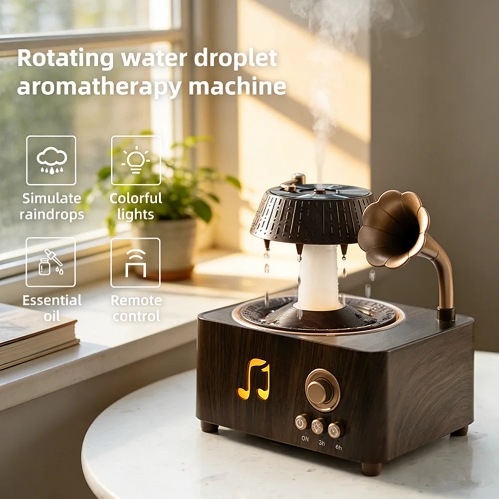 Aromatherapy Spray Humidifier with Remote Control & 7-Color Lighting