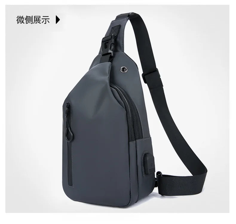 Stylish Men's Chest Bag | Casual One Shoulder Crossbody Design