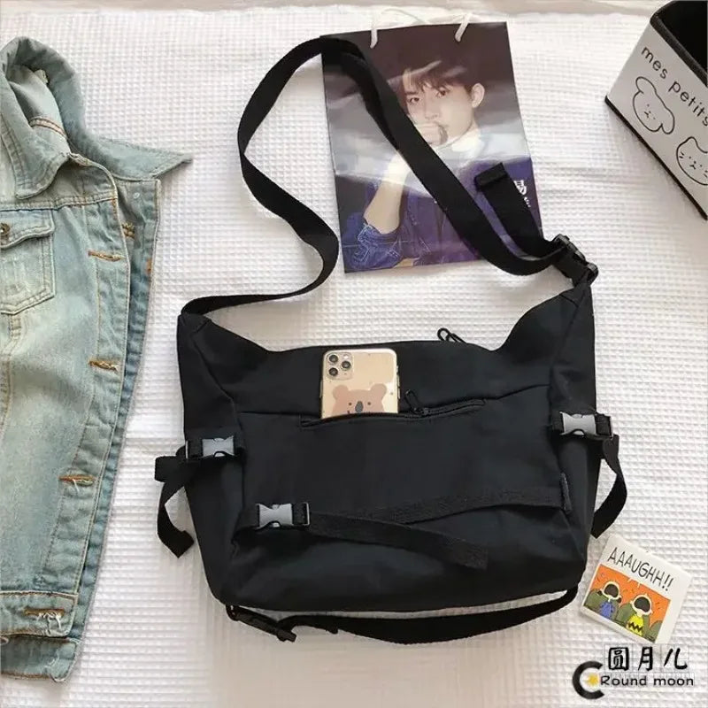 Stylish Canvas Messenger Bag | Versatile & Spacious Travel Companion