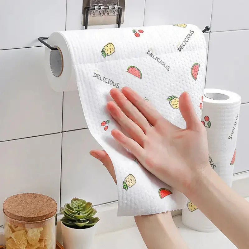 400Pcs Washable Kitchen Paper Towels | Dual-Purpose Cleaning Cloths