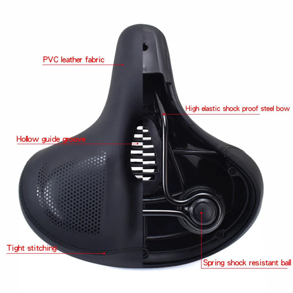 Oversized Soft Padded Bicycle Seat Cushion for Men & Women