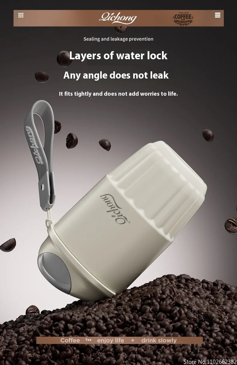 Vacuum Insulated Travel Coffee Mug | 410ML Ceramic Liner Tumbler