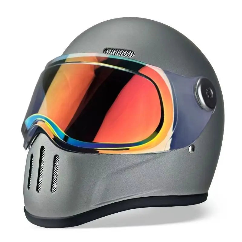 Dual Visor Full Face Motorcycle Helmet | ECE DOT Approved Design