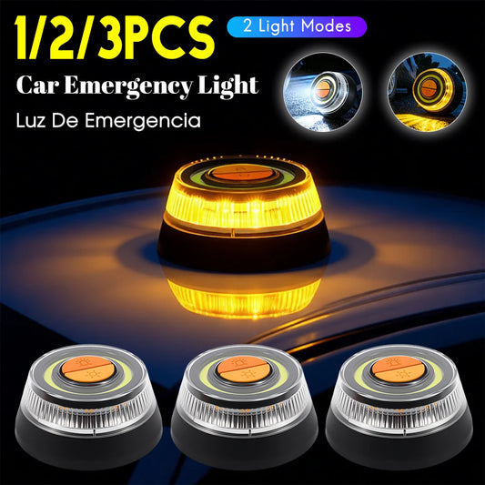 2 Light Modes Car Emergency Beacon Light for Safety Alerts