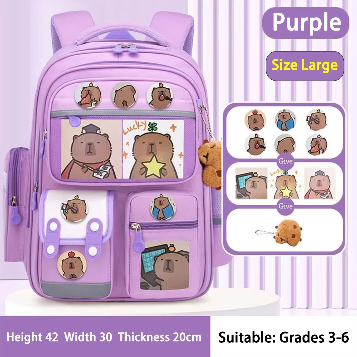 Waterproof Large Capacity Backpack for Students | Comfortable and Durable
