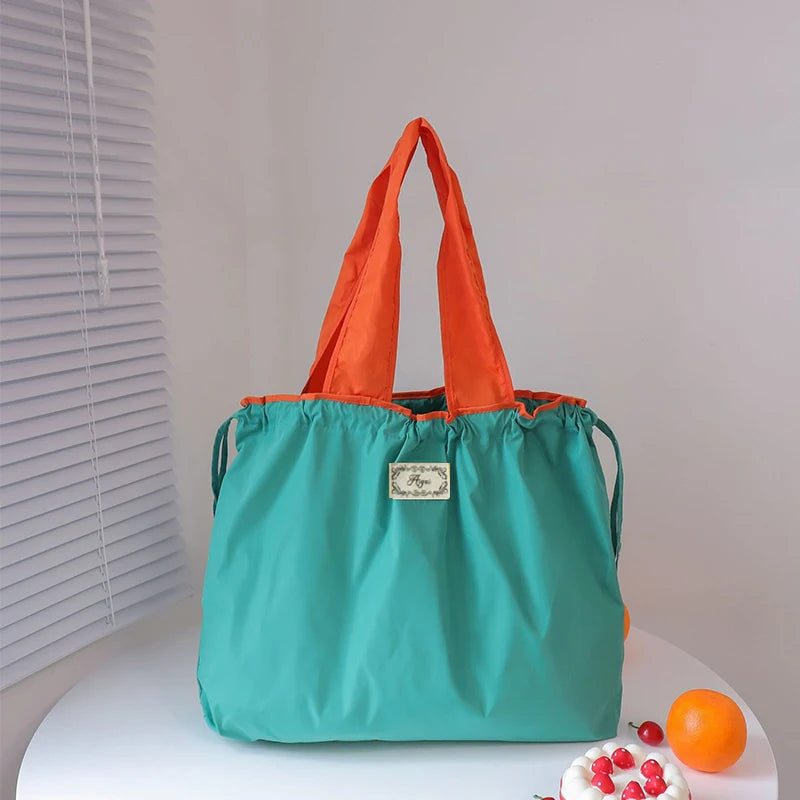 Large Capacity Eco-Friendly Drawstring Shopping Bag | Waterproof Travel Tote