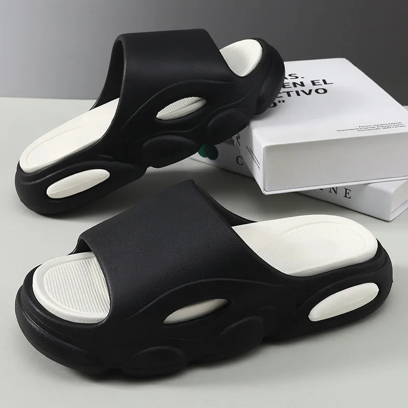 Men's Summer Sandals - Soft Cloud House Platform Slides for Beach