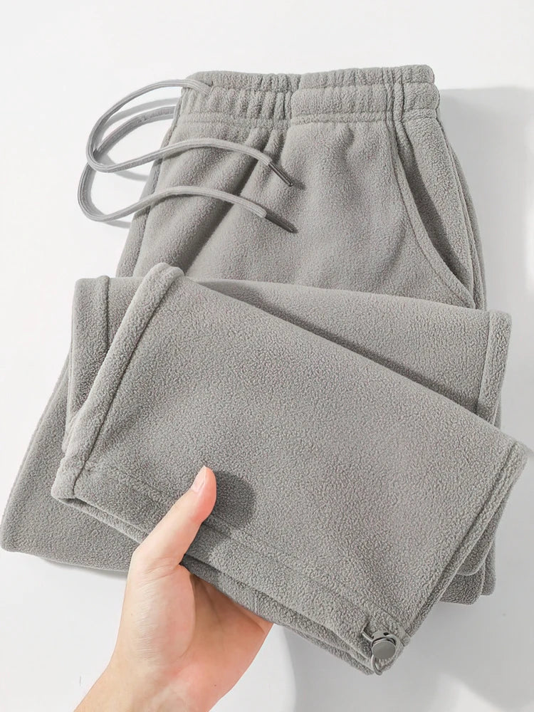 Men's Vintage Wide-Leg Fleece Pants | Warm Casual Joggers