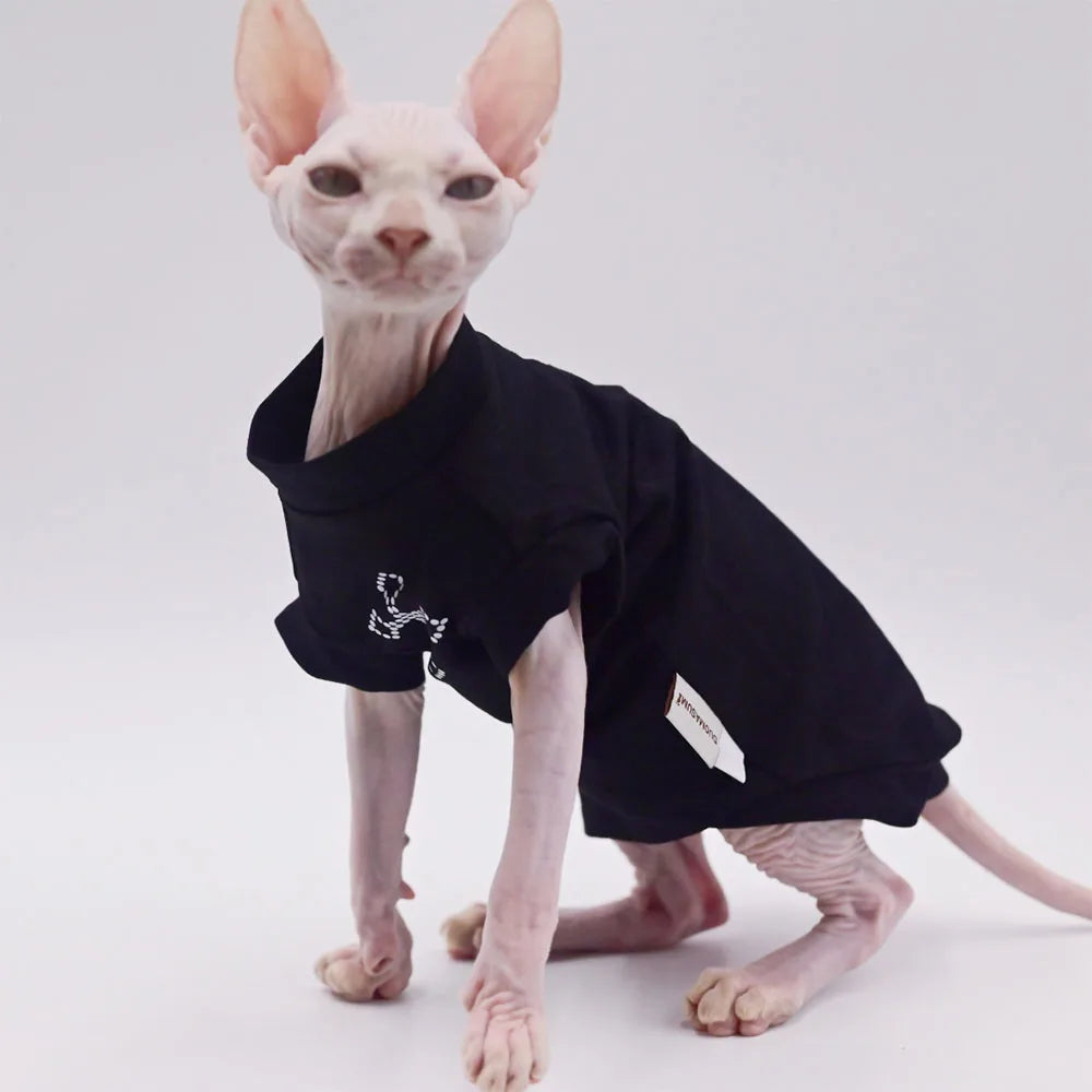 Camiseta Suave y Transpirable para Gatos sin Pelo y Perros Pequeños | Comodidad y Estilo