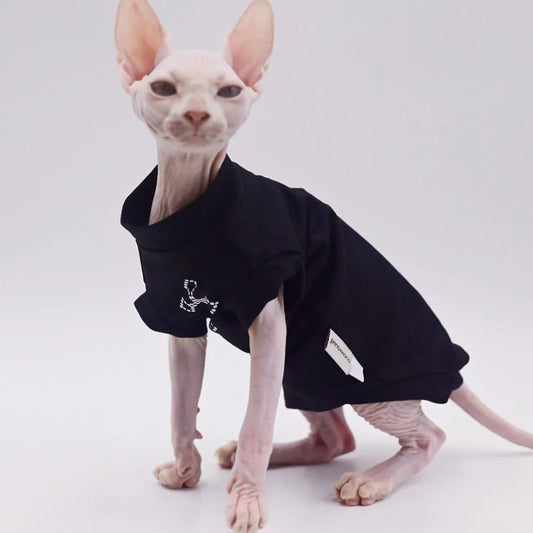 Camiseta Suave y Transpirable para Gatos sin Pelo y Perros Pequeños | Comodidad y Estilo