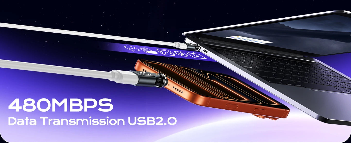 USB C OTG Adapter with Digital Display | Fast 5A Charging Converter