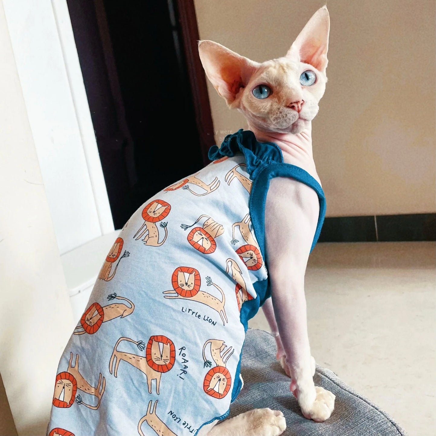 Cute Spring Summer Cotton Dress for Cats | Soft and Stylish Vest