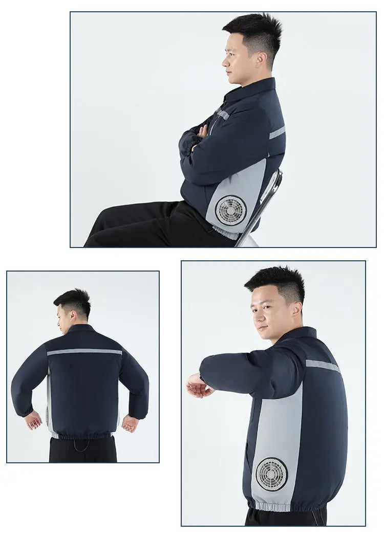 Smart Cooling Jacket for Men | Breathable Air Conditioning Apparel