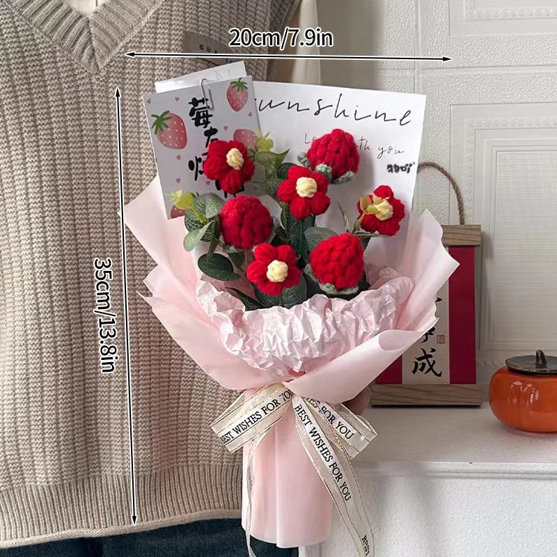Ramo de flores de ganchillo artificiales | Perfecto para cualquier ocasión