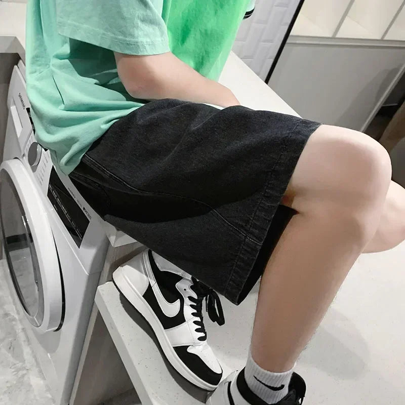 Men's Casual Knee Length Denim Shorts | Stylish Summer Bottoms