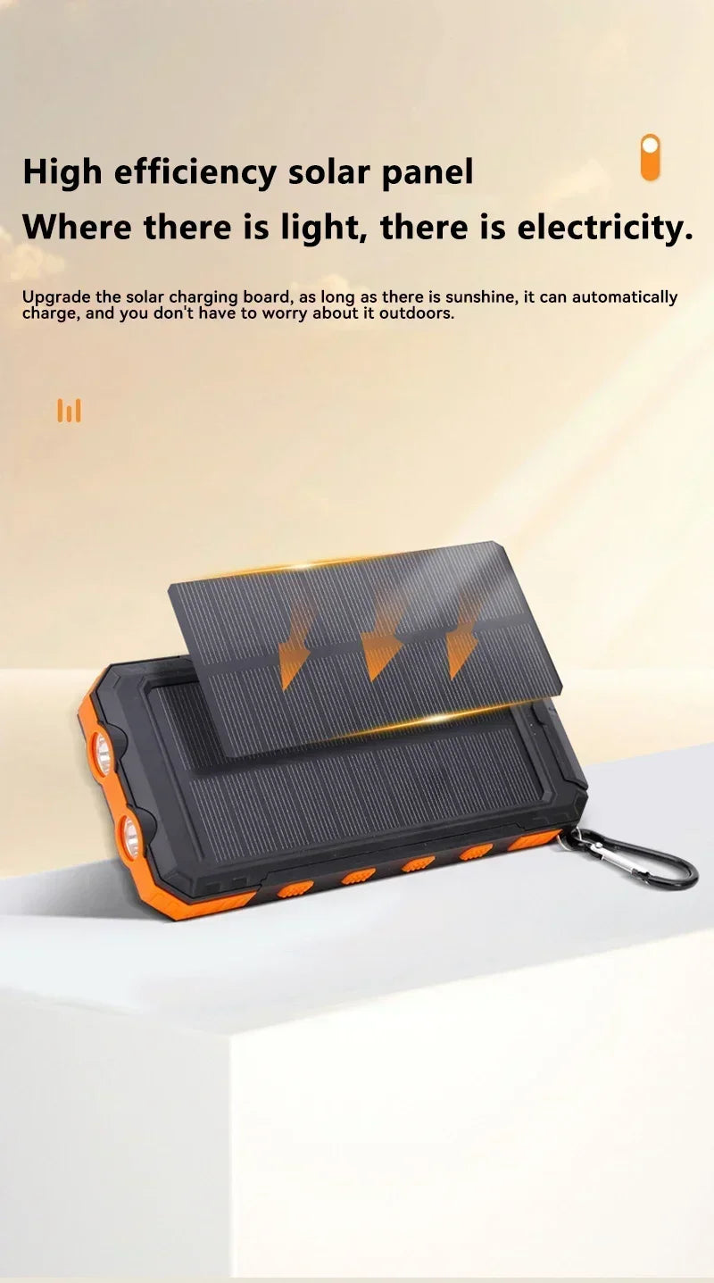 200000mAh Solar Power Bank | Fast Charging Portable Charger