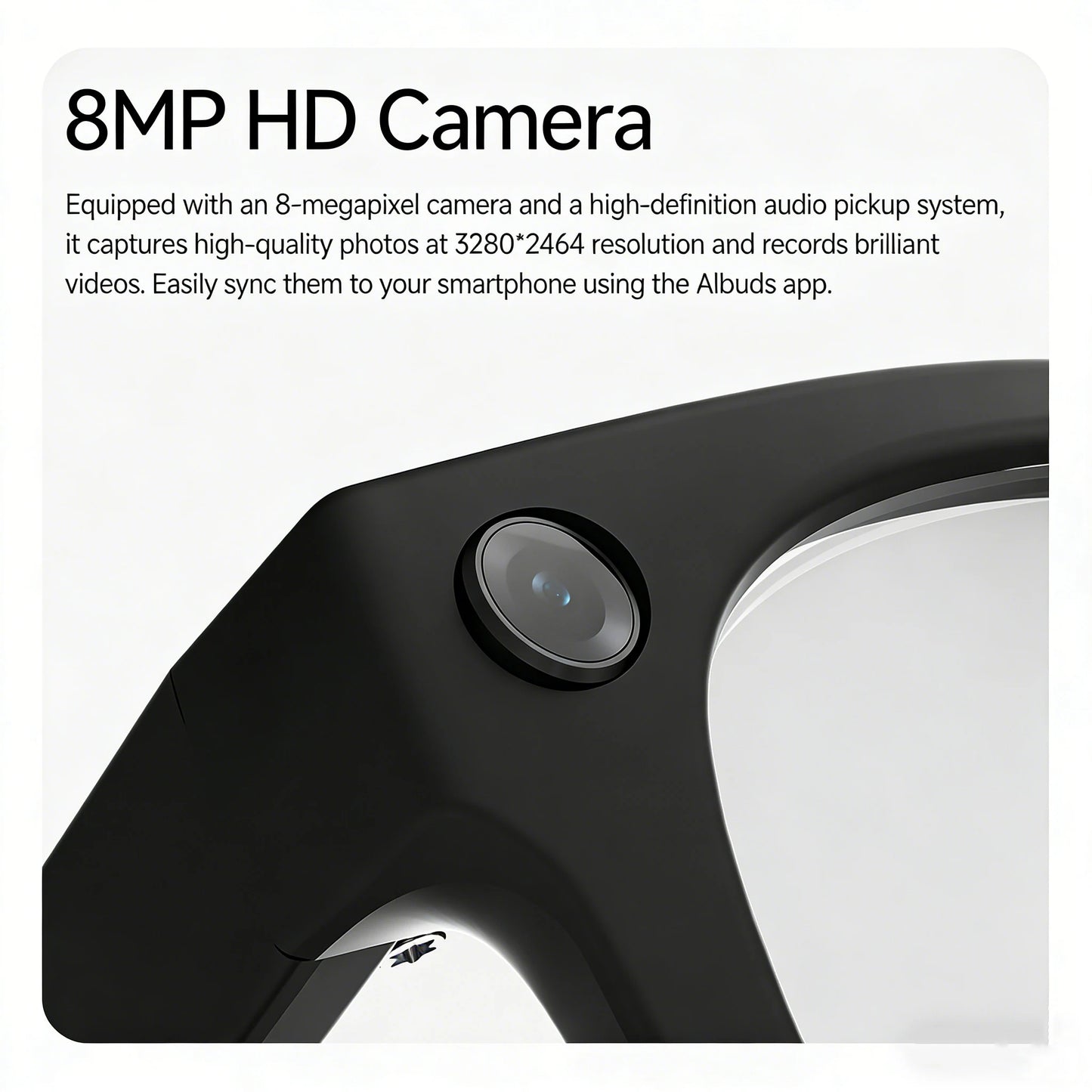 AI Smart Glasses with Real-time Translation and 800W Camera