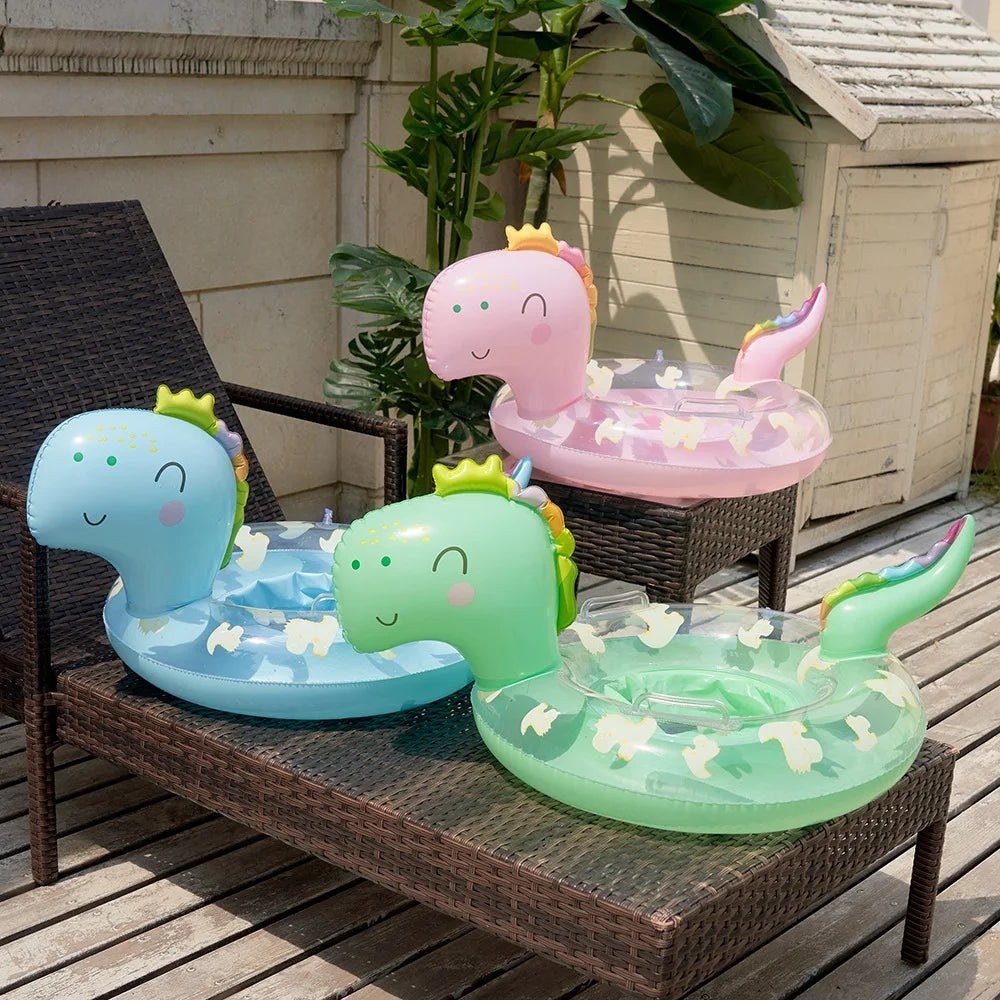 Baby Inflatable Dinosaur Swimming Ring | Fun Pool Float for Kids