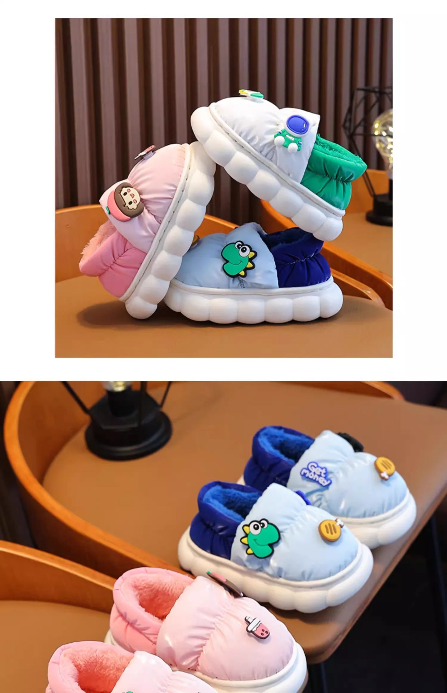 Children's Warm Plush Slippers | Cozy Anti-Slip Winter Footwear