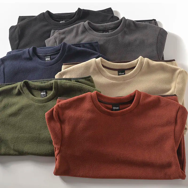 Men's Warm Fleece Pullover Hoodie | Casual Autumn Winter Top