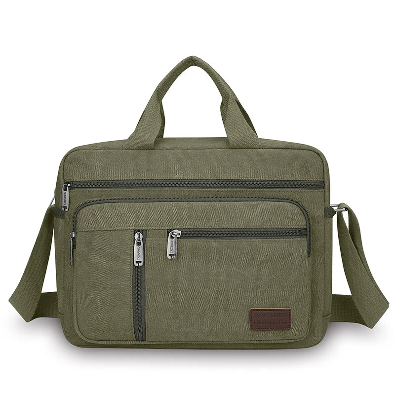 Men's Casual Canvas Shoulder Bag | Lightweight Crossbody Tote