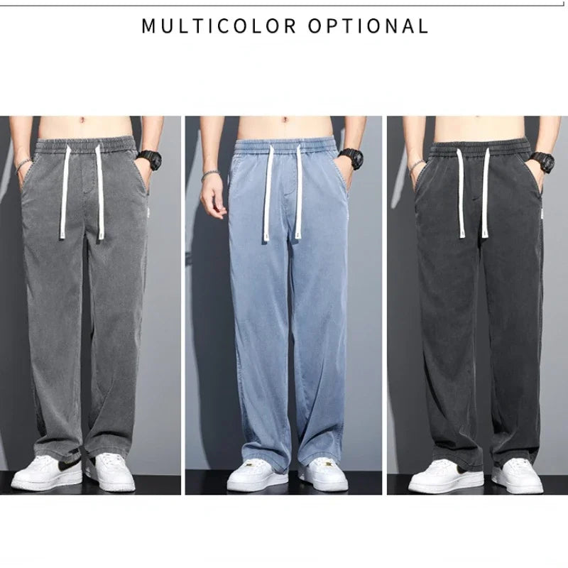 Men's Summer Thin Straight Pants | Comfortable Casual Trousers