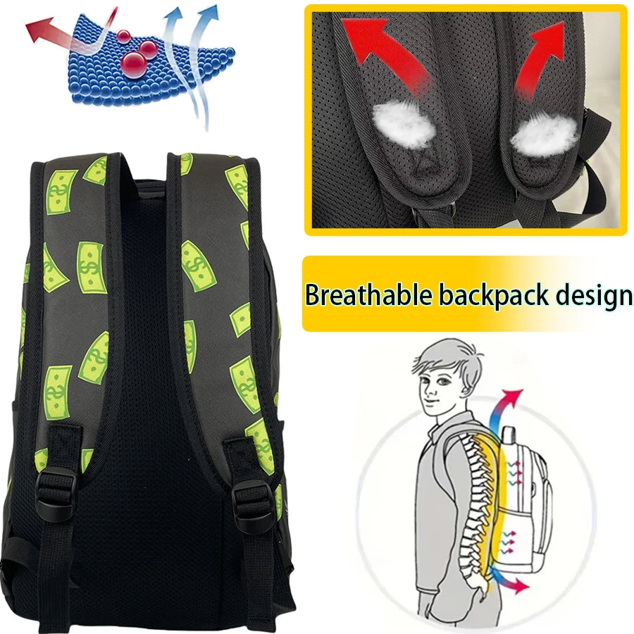 Versatile Street-Style Backpack | Large Capacity Travel Bag