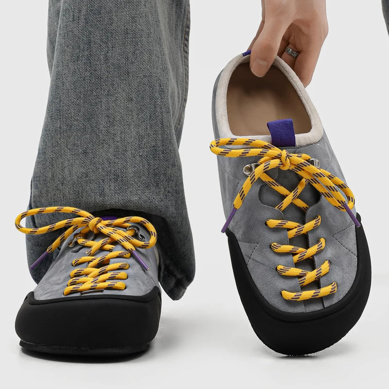 Men's Suede Sandals | Retro Stylish Slingback Walking Shoes