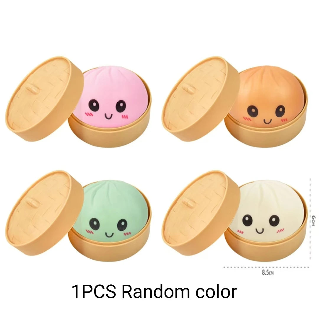 Dumpling Squishy Stress Ball | Soft Silicone Anti-Stress Toy