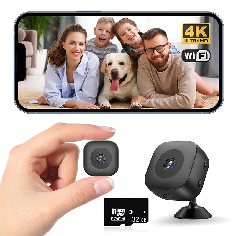 Smart 4K Mini Camera | Full Color Night Vision & Motion Detection