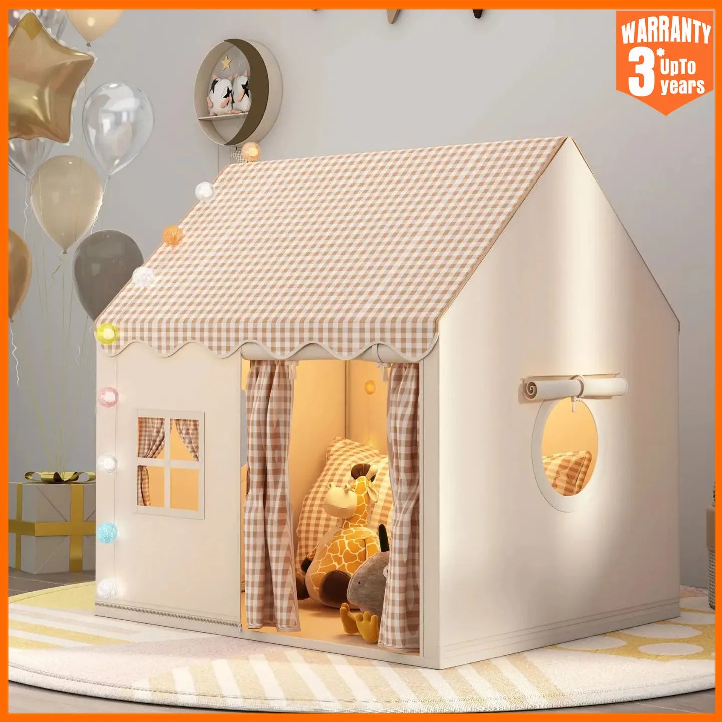 Princess Castle Play Tent for Kids | Indoor Folding Playhouse